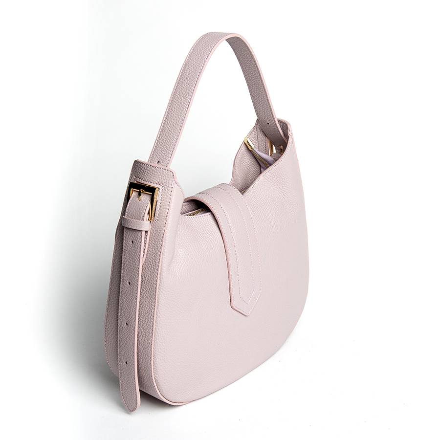 Laura Di Maggio JASMINE – Hobo bag in pelle dollaro orchidea Promozione