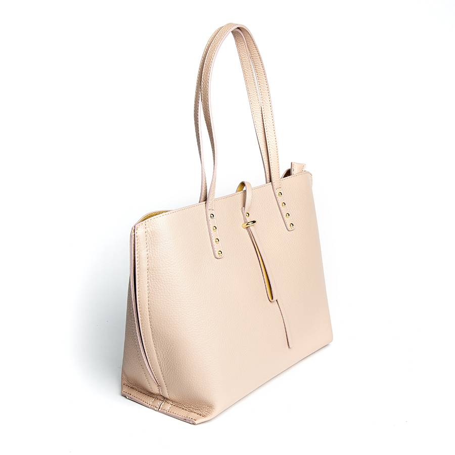 Laura Di Maggio JAMA – Shopping in pelle dollaro rosa cipria Pezzi Unici