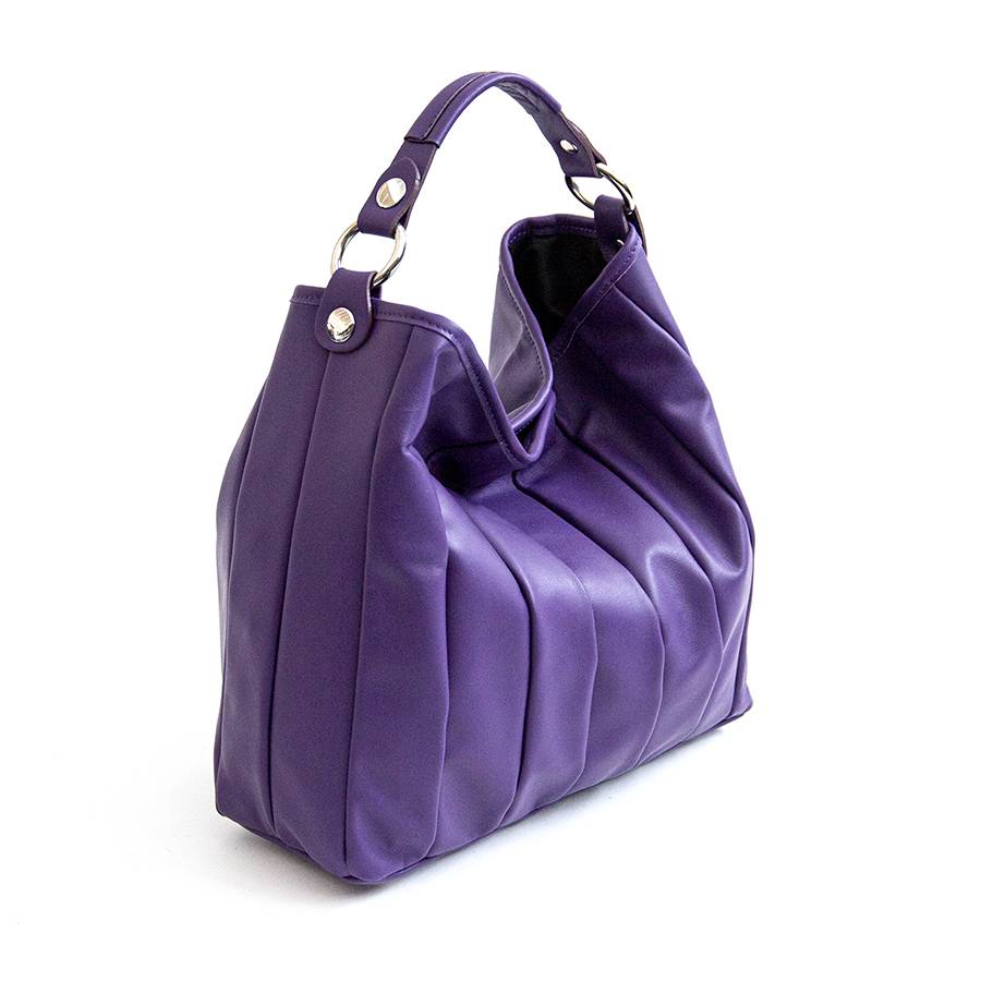 Laura Di Maggio TESSA SMALL – Sacca in pelle nappa trapuntata viola Qualità Garantita