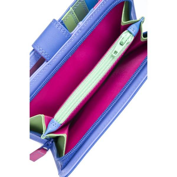 Mywalit Portafoglio con bottone a pressione grande Viola Qualità