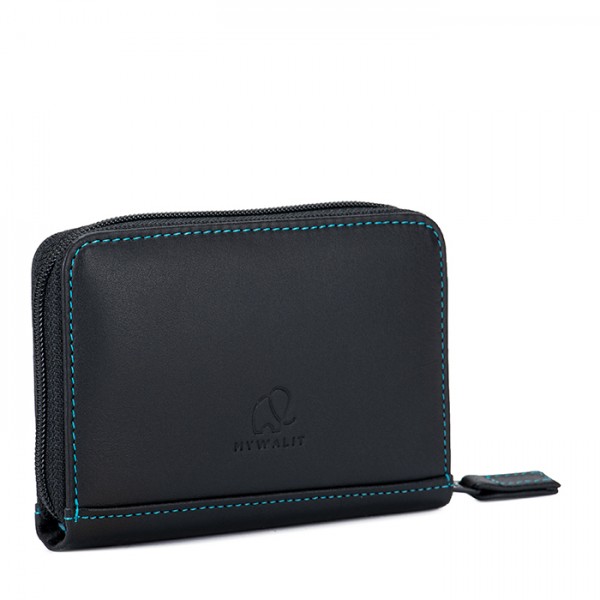 Mywalit Porta carte di credito con zip Black Pace In Linea