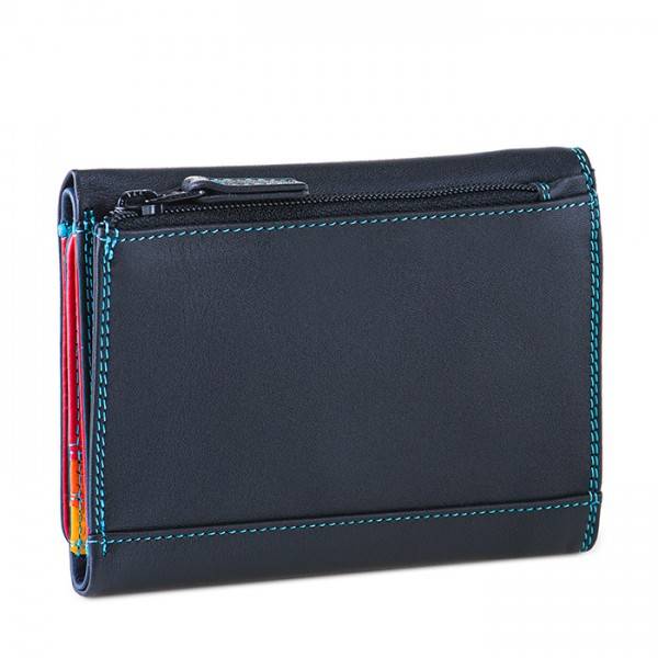 Mywalit Portafoglio a tre ante medio Black Pace Vendita Calda