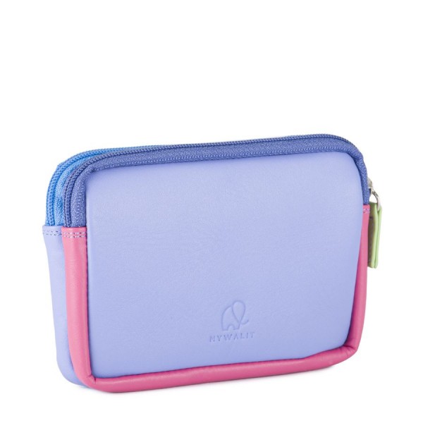 Mywalit Portafoglio/Astuccio in Pelle con doppia Zip Viola I Più Venduti