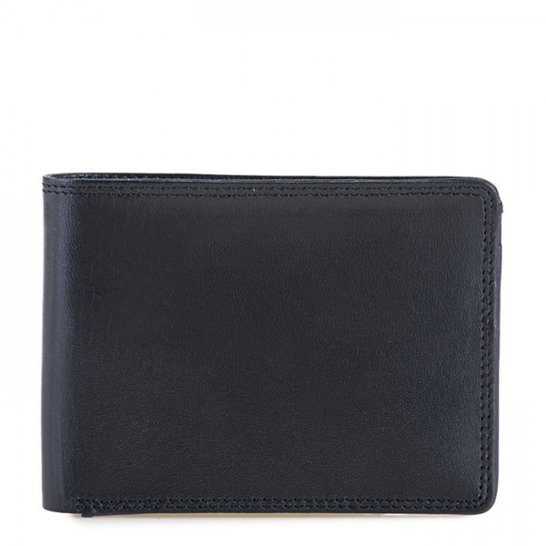 Mywalit Portafoglio jeans da uomo con tecnologia RFID Nero-Blu Promozione Limitata
