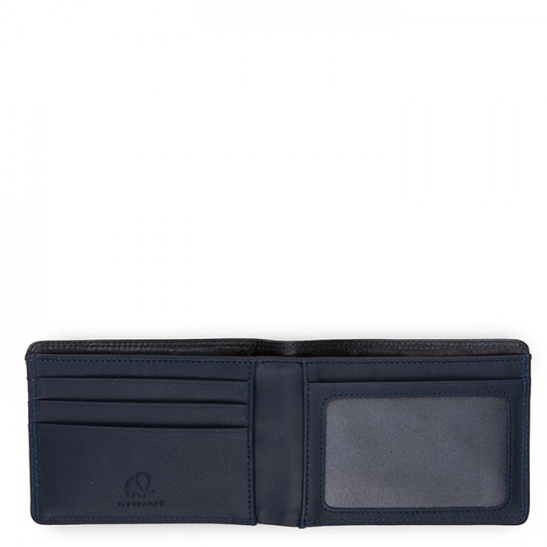 Mywalit Portafoglio jeans da uomo con tecnologia RFID Nero-Blu Promozione Limitata