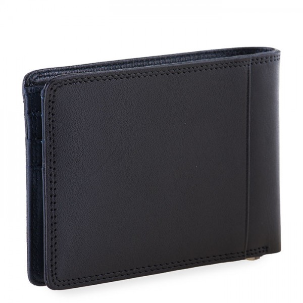 Mywalit Portafoglio da uomo con fermasoldi e tecnologia RFID Nero-Blu Shopping Online