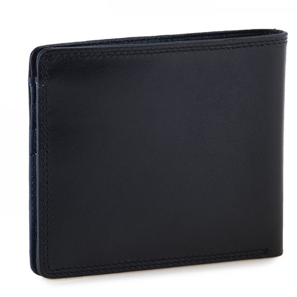 Mywalit Portafoglio da uomo standard E/W con tecnologia RFID Nero-Blu Prezzo Ridotto