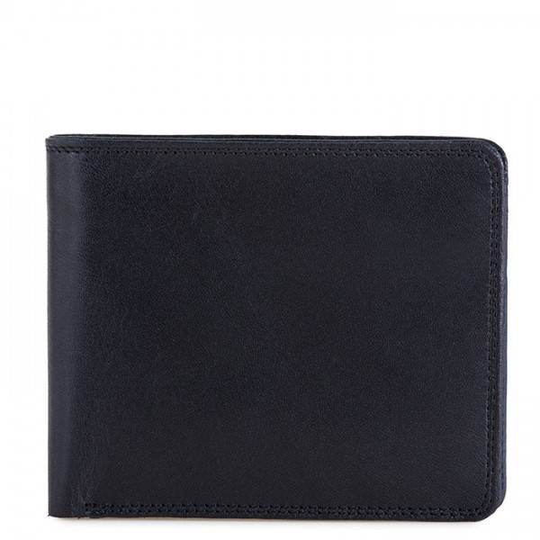 Mywalit Portafoglio da uomo con portamonete e tecnologia RFID Nero-Blu Convenienza
