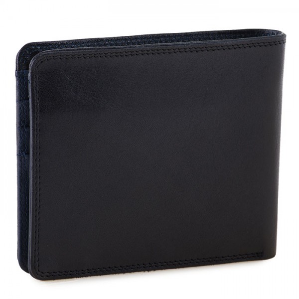 Mywalit Portafoglio da uomo con portamonete e tecnologia RFID Nero-Blu Convenienza