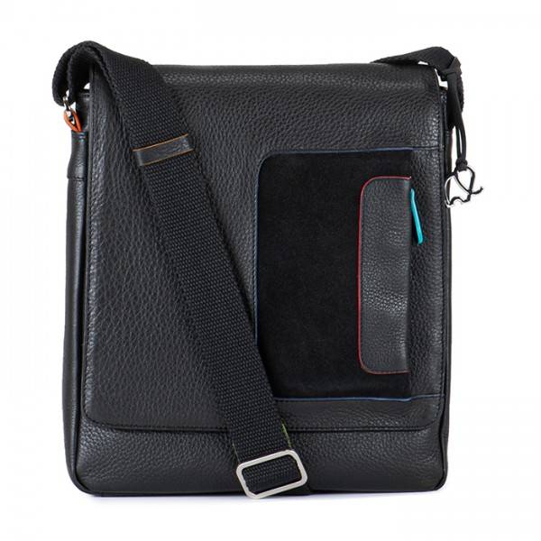 Mywalit Borsa a tracolla Havana con risvolto Black Pace Offerta