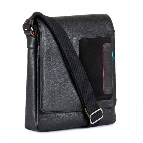 Mywalit Borsa a tracolla Havana con risvolto Black Pace Offerta