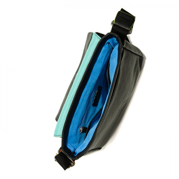 Mywalit Borsa a tracolla Havana con risvolto Black Pace Offerta