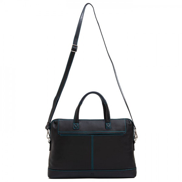 Mywalit Borsa sottile da Lavoro in pelle Black Pace Saldi