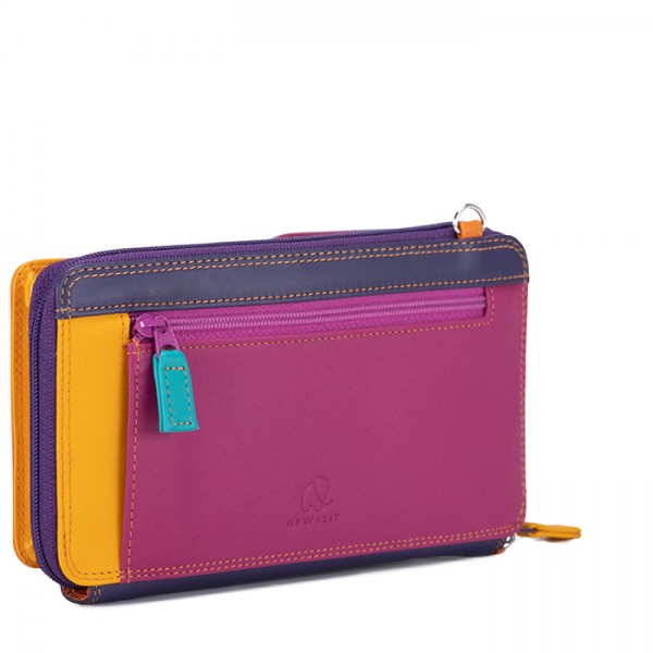 Mywalit Portafoglio multifunzione con zip su tre lati e tracolla Copacabana Presa