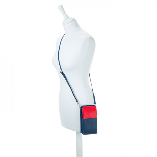 Mywalit Portafoglio multifunzione con zip su tre lati e tracolla Royal Nuovo