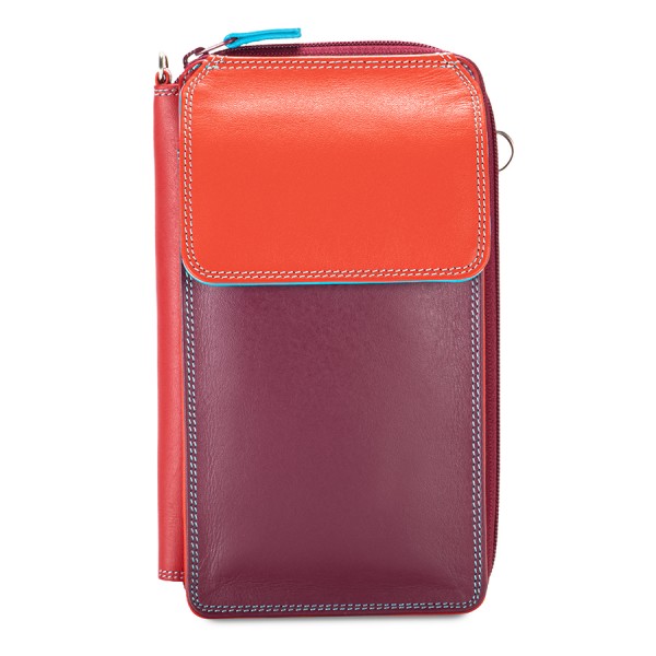 Mywalit Portafoglio multifunzione con zip su tre lati e tracolla Pompei