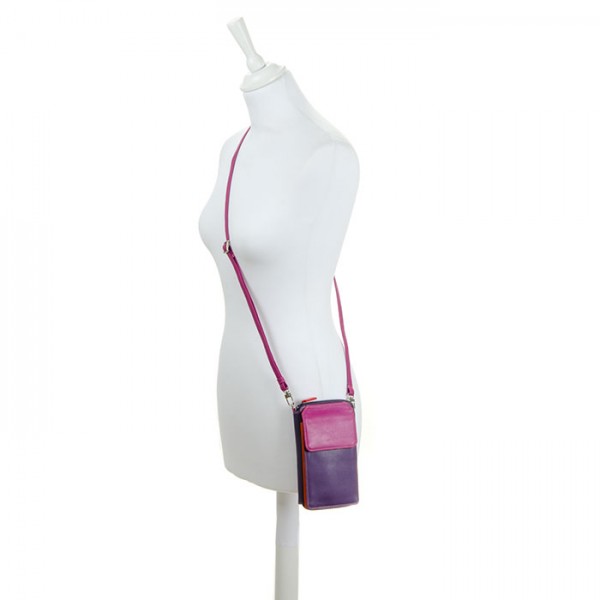 Mywalit Portafoglio multifunzione con zip su tre lati e tracolla Sangria Multi Pezzi Unici