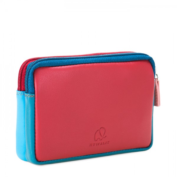 Mywalit Portafoglio/Astuccio in Pelle con doppia Zip Vesuvio Consegna Veloce