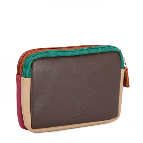 Mywalit Portafoglio/Astuccio in Pelle con doppia Zip Bosco Shopping Online
