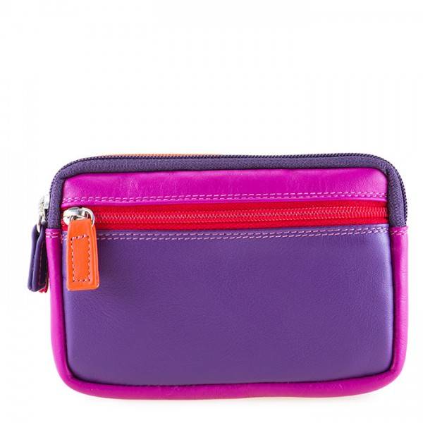 Mywalit Portafoglio/Astuccio in Pelle con doppia Zip Sangria Multi Sottocosto
