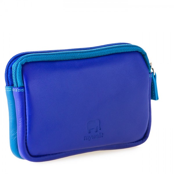 Mywalit Portafoglio/Astuccio in Pelle con doppia Zip Seascape Convenienza