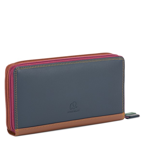 Mywalit Portafoglio con doppia zip grande Bosco Only for today