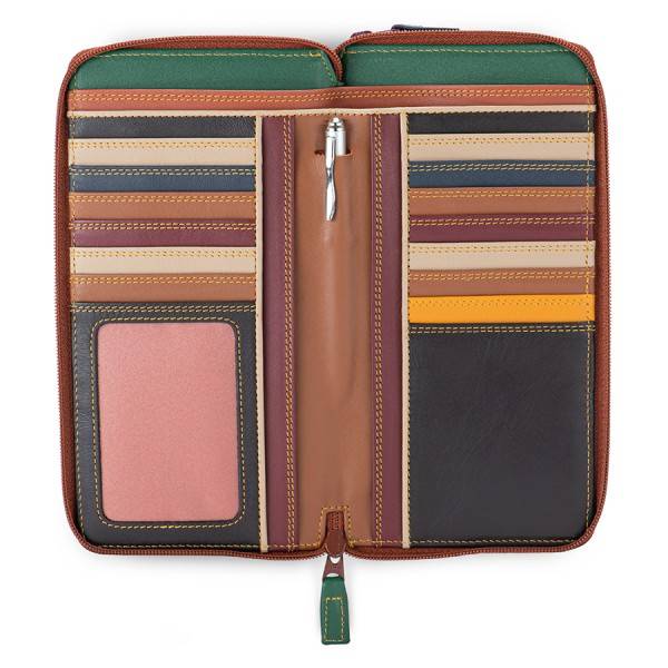 Mywalit Portafoglio con doppia zip grande Bosco Only for today