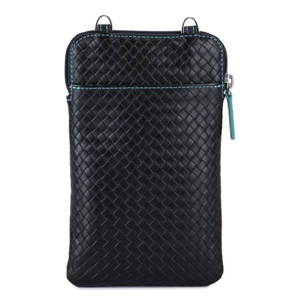 Mywalit Organiser Porta Telefono linea Embossed Nappa Black Pace Vendita