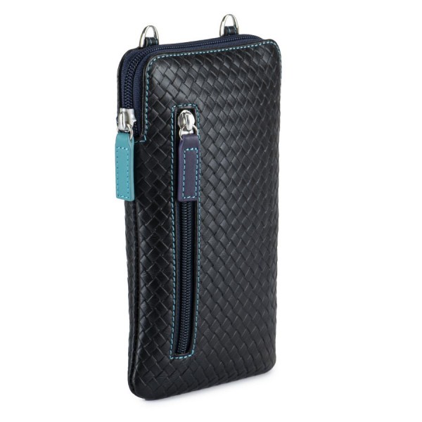 Mywalit Organiser Porta Telefono linea Embossed Nappa Black Pace Vendita