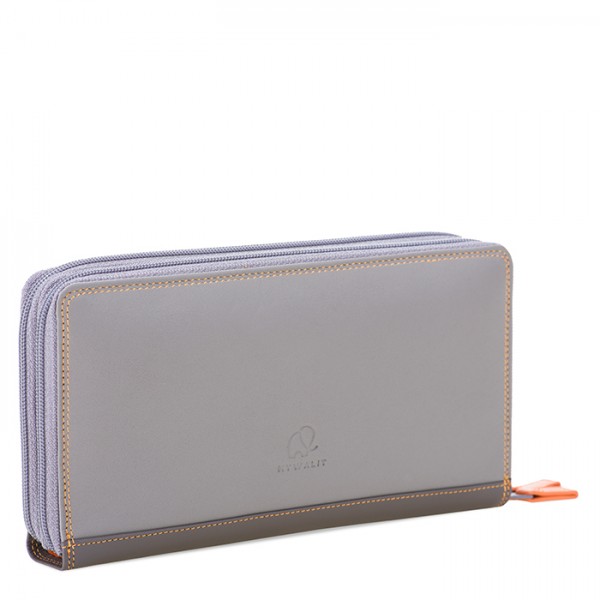 Mywalit Portafoglio con doppia zip grande Fumo Duty-free