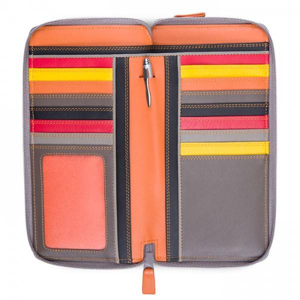 Mywalit Portafoglio con doppia zip grande Fumo Duty-free