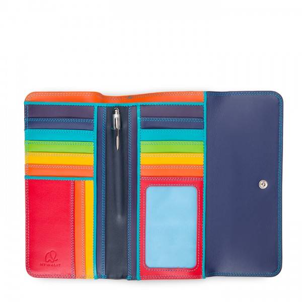 Mywalit Portafoglio a tre ante con zip Black Pace Offerta speciale