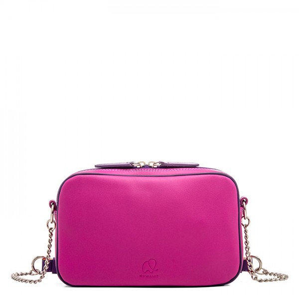 Mywalit Borsa a Tracolla in Pelle Piccola Sangria Multi Italia