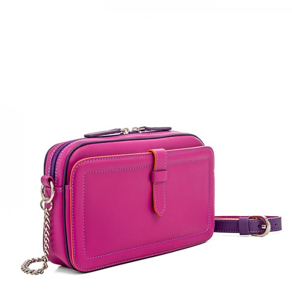 Mywalit Borsa a Tracolla in Pelle Piccola Sangria Multi Italia