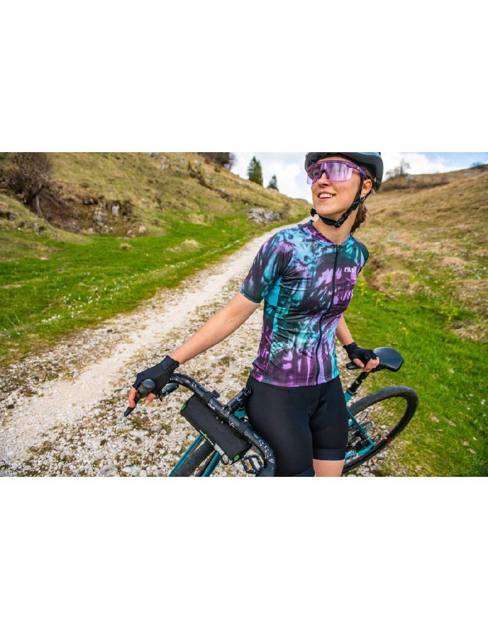 Northwave BLADE FLOWER MAGLIA MANICHE CORTE DONNA Nuova