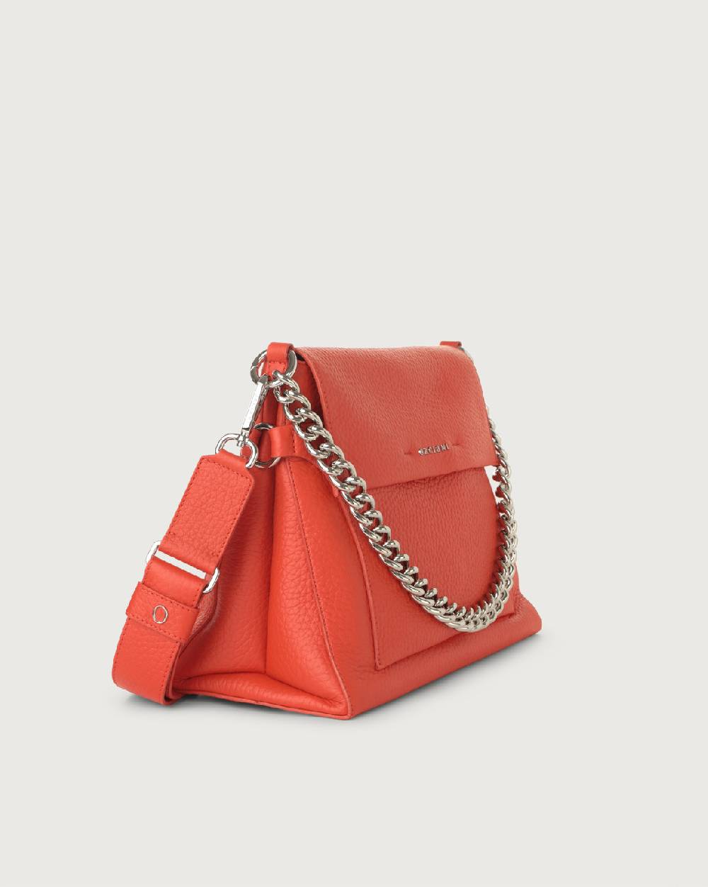 ﻿Orciani Borsa a spalla Missy Soft in pelle con catena e tracolla Acquista Ora