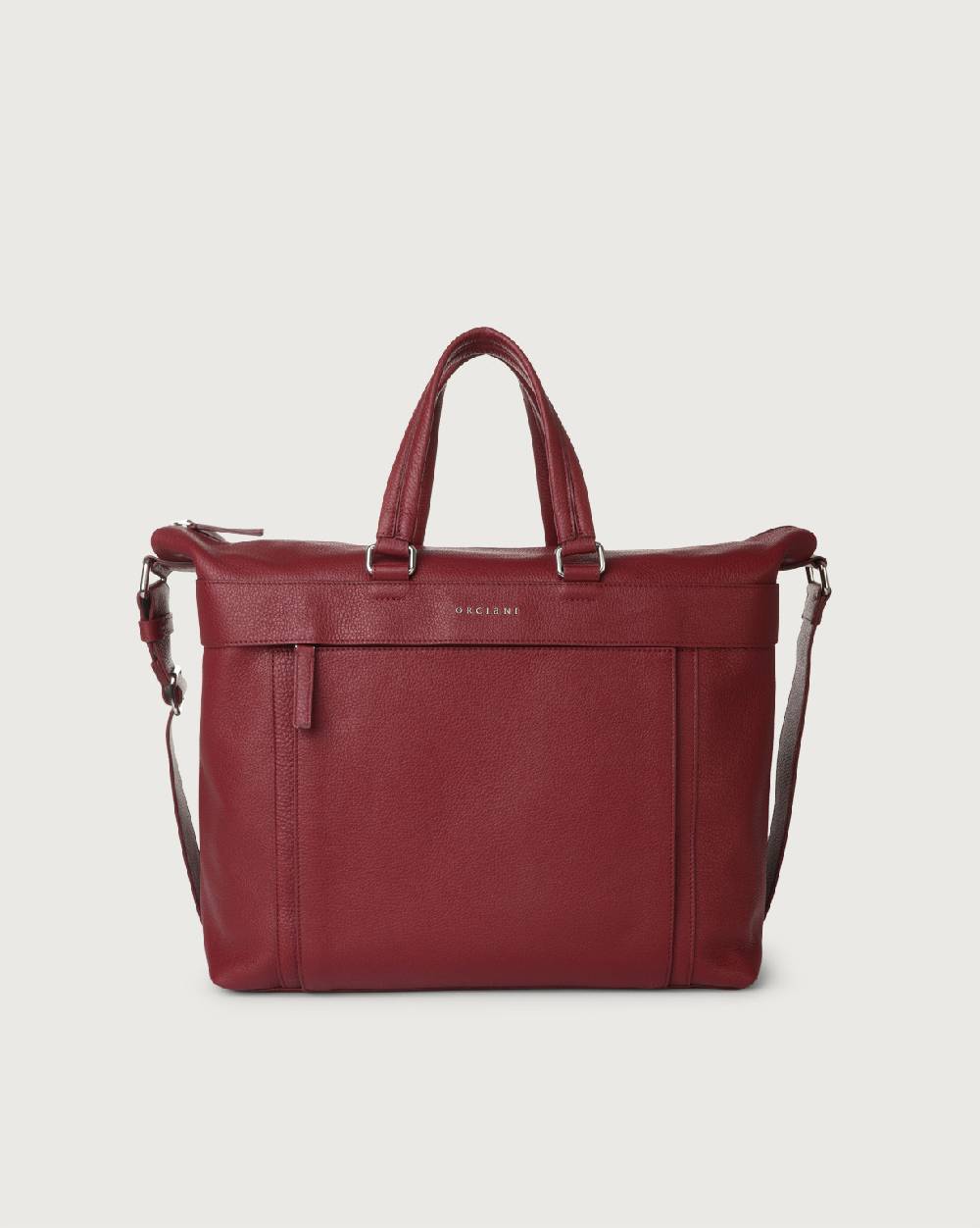 Orciani Borsa a mano e a tracolla grande Micron in pelle