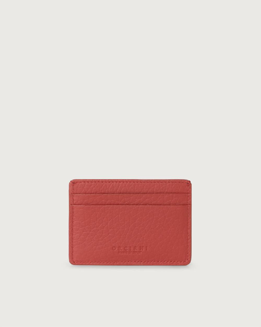 Orciani Portacarte Soft in pelle con protezione RFID Moda