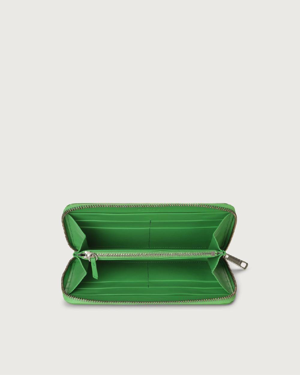 Orciani Portafoglio grande Liberty in pelle con zip In Linea