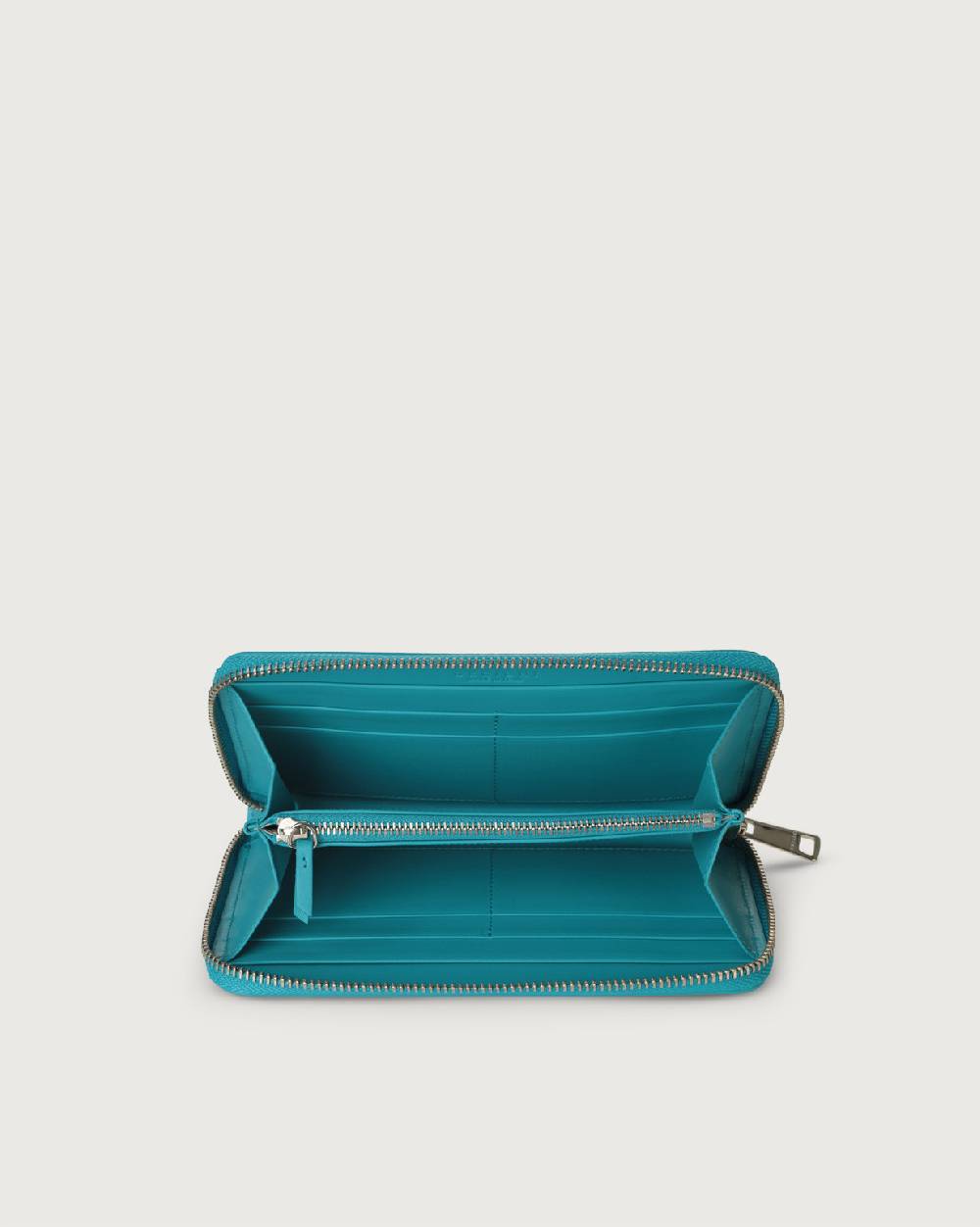 Orciani Portafoglio grande Liberty in pelle con zip Qualità