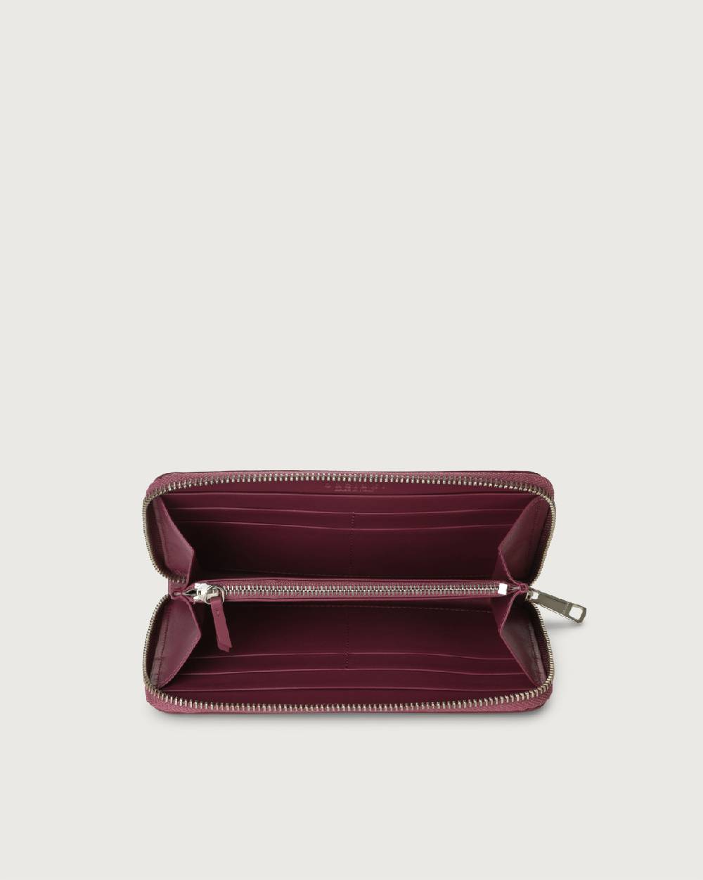 Orciani Portafoglio grande Liberty in pelle con zip Spedizione Gratuita