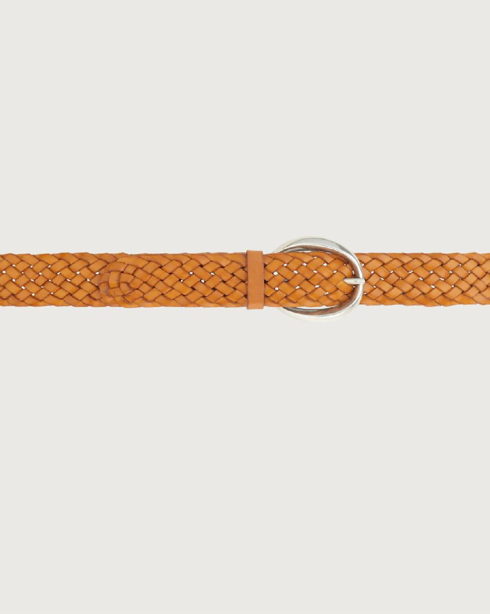 Orciani Cintura intrecciata Masculine in cuoio 3,5 cm Prezzo Ridotto