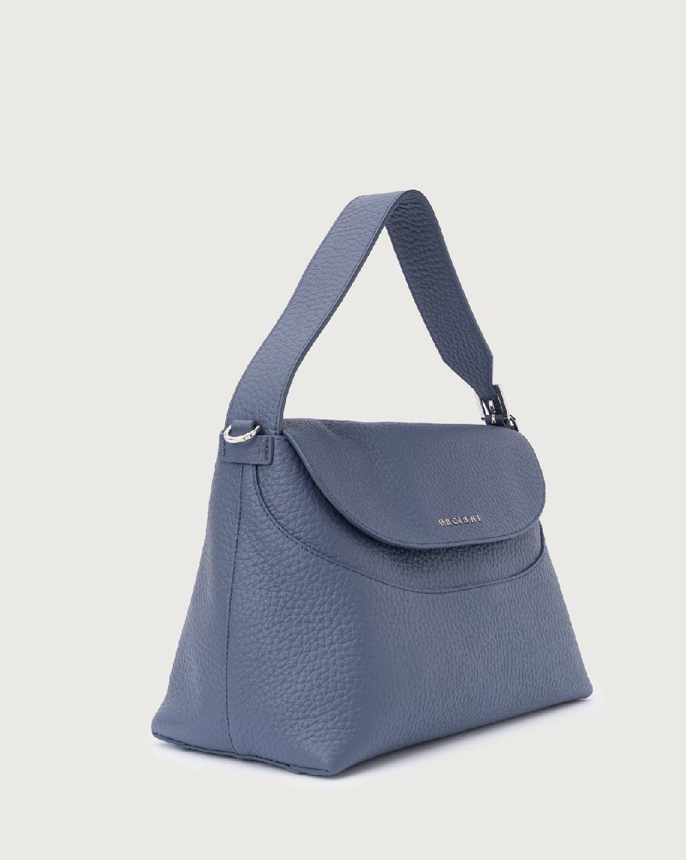 Orciani Borsa a spalla Nana Soft in pelle martellata con tracolla I Più Venduti