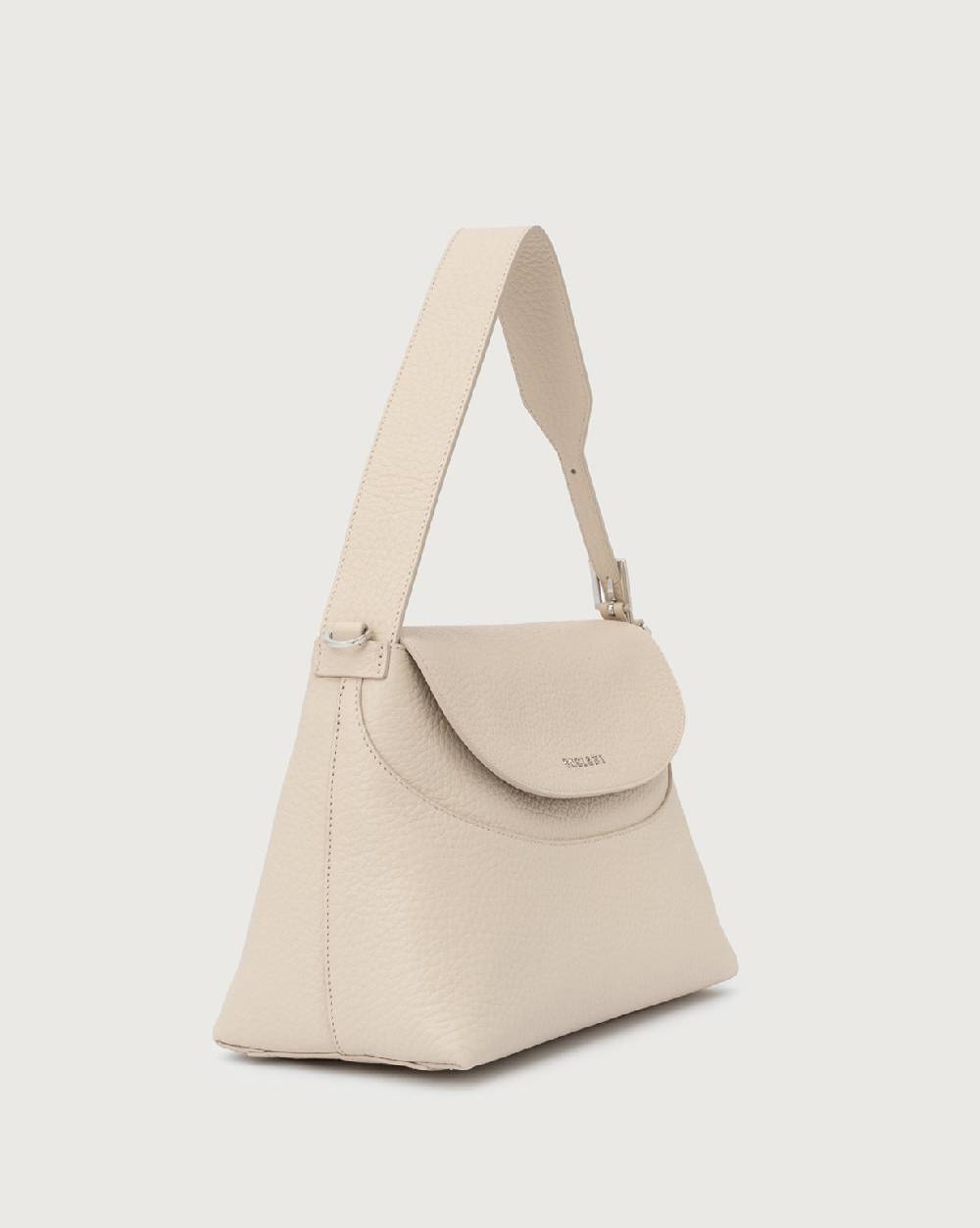 Orciani Borsa a spalla Nana Soft in pelle martellata con tracolla Vendite Flash