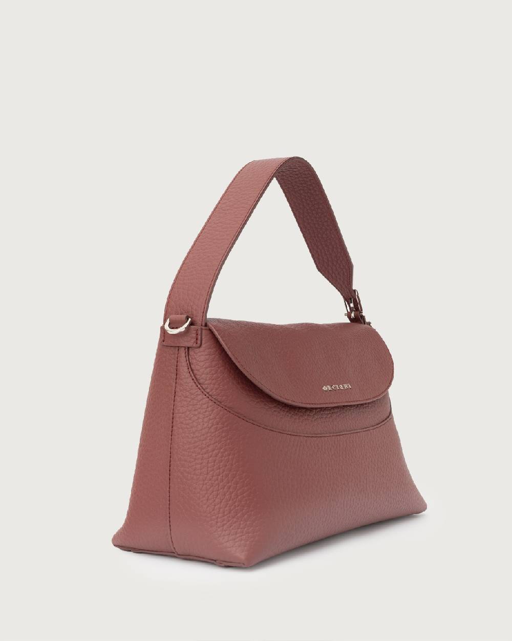 Orciani Borsa a spalla Nana Soft in pelle martellata con tracolla Negozio
