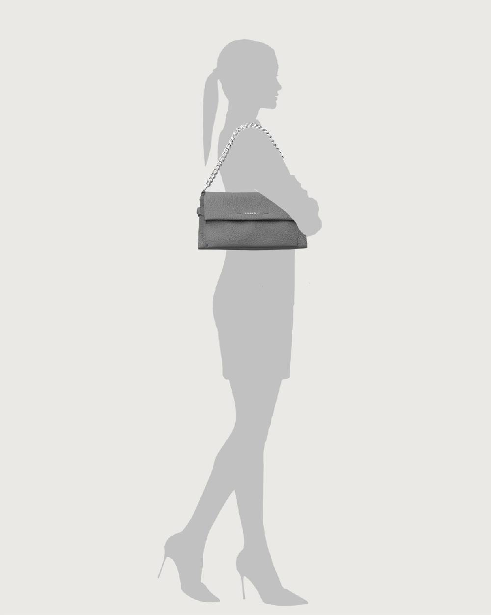 Orciani Borsa a spalla Missy Longuette Couture in pelle con tracolla Pezzi Unici