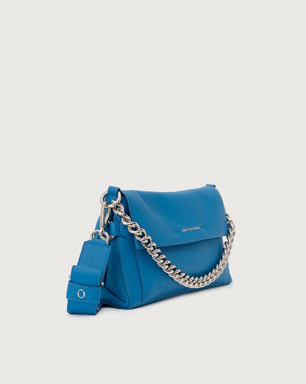 Orciani Borsa a spalla Missy Longuette Soft in pelle con catena e tracolla Qualità Garantita