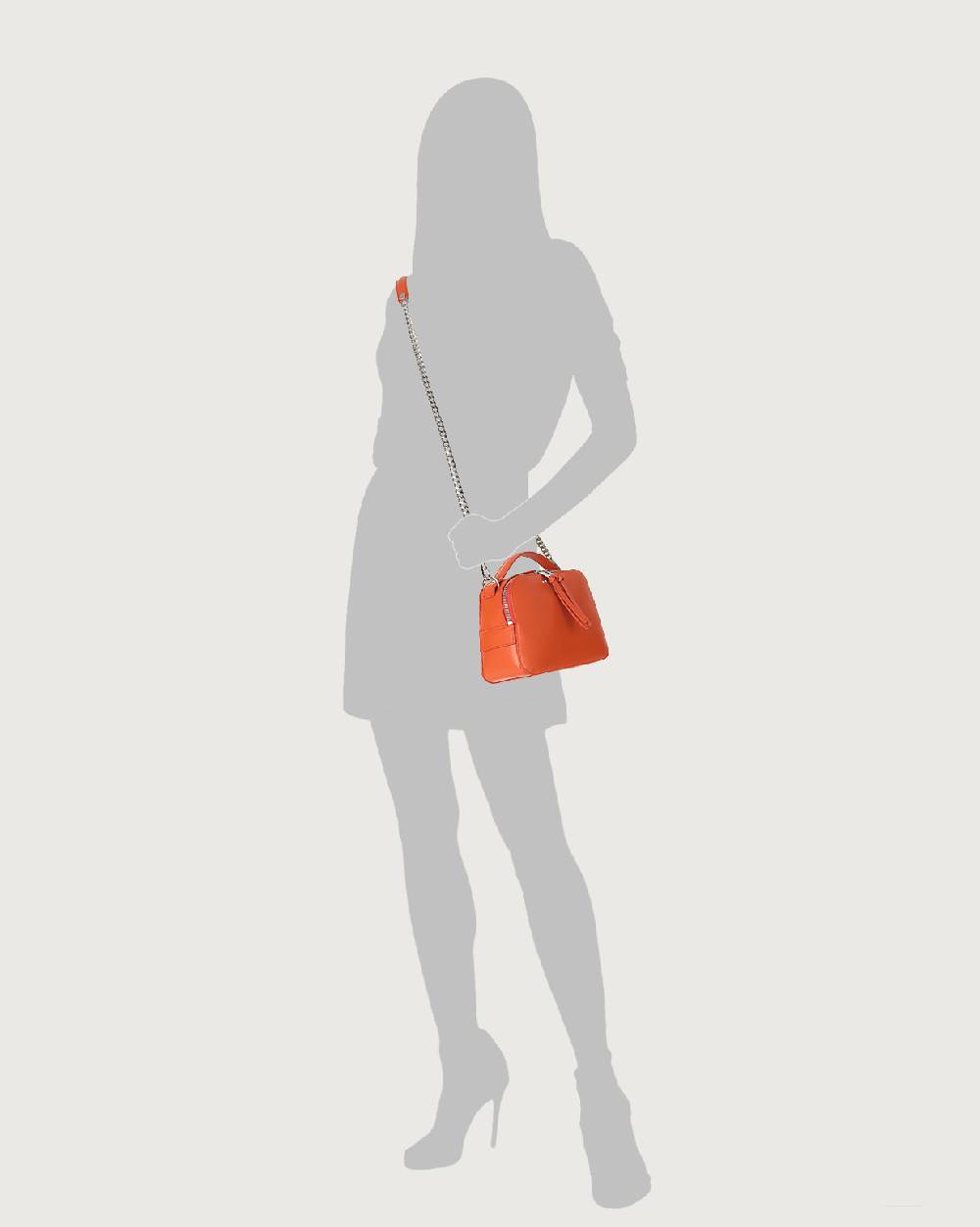 Orciani Mini Bag Chéri Vanity in pelle a mano con tracolla Presa