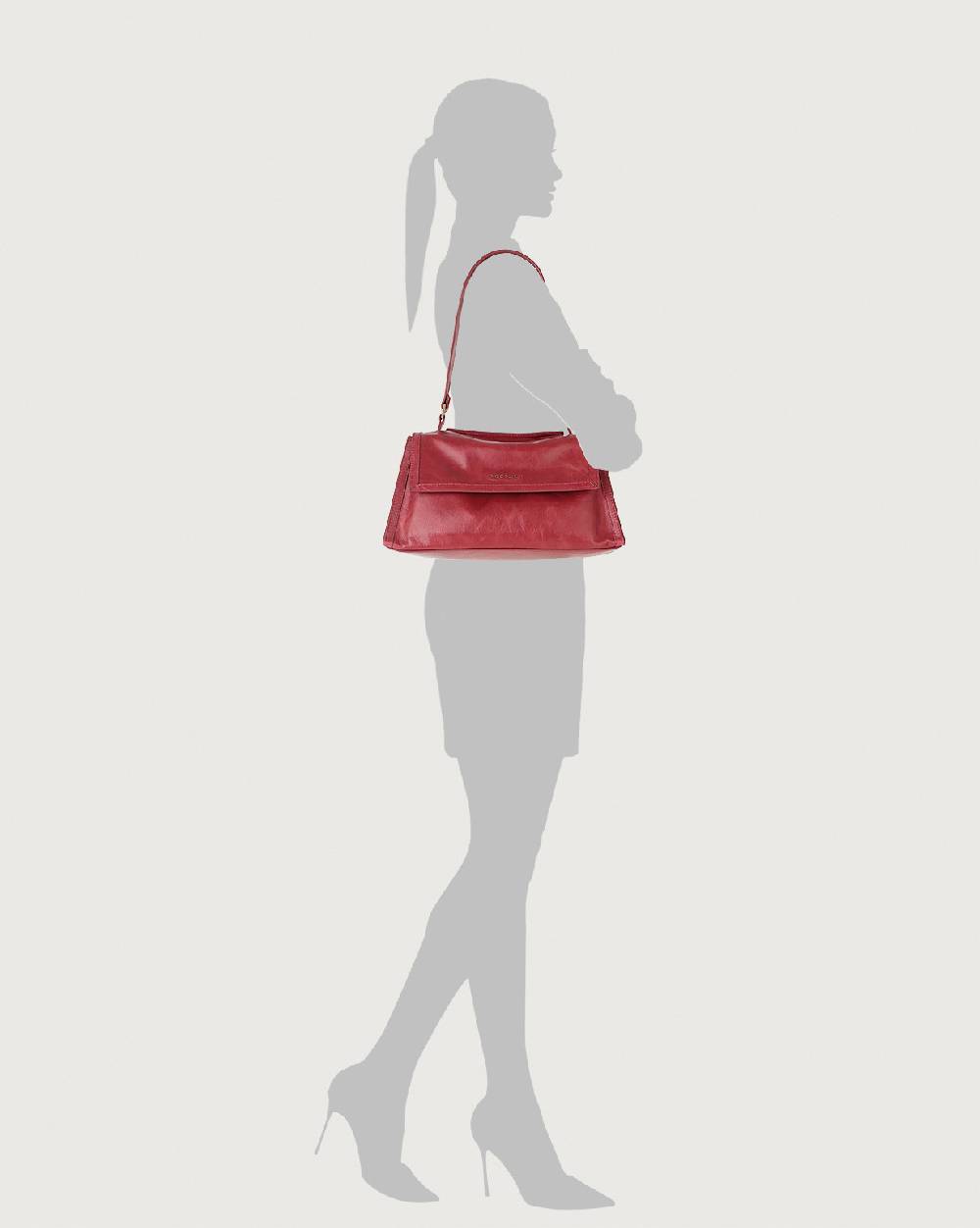 Orciani Borsa Sveva Longuette Notturno in pelle con tracolla Hotsell