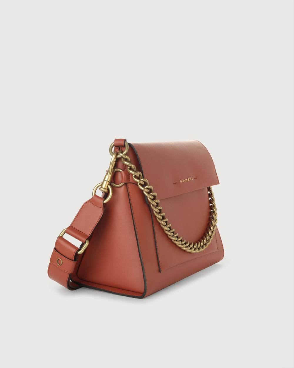 Orciani Borsa a spalla Missy Couture in pelle con catena e tracolla Offerta settimanale